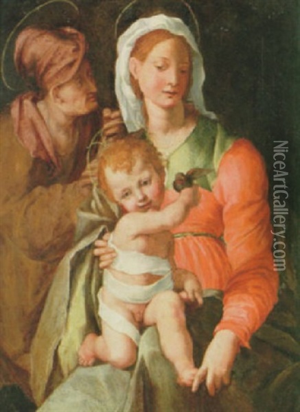 Heliga Familjen Oil Painting -  Pontormo