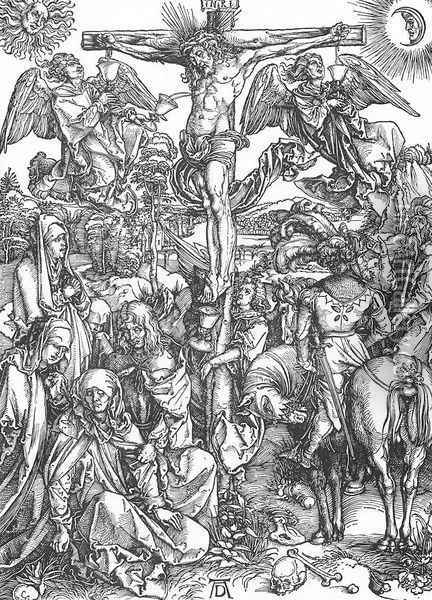 The Large Passion 6. The Crucifixion Oil Painting - Albrecht Durer