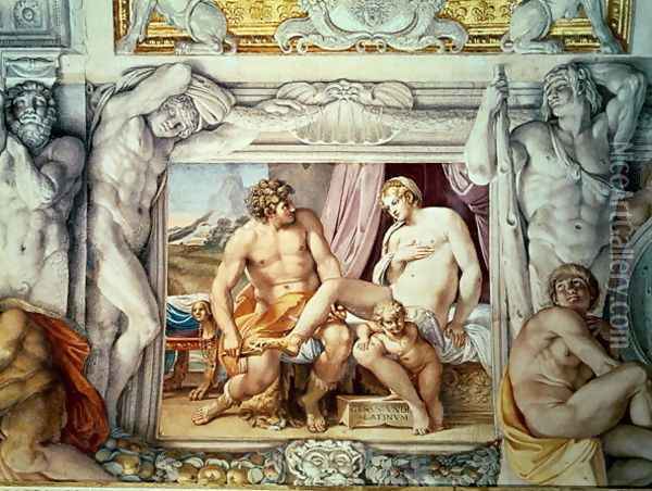 Venus and Anchises Oil Painting - Annibale Carracci