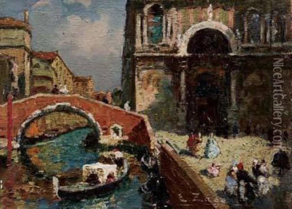 Venezia Oil Painting - Erma Zago