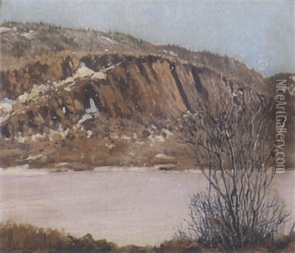 Across From Eldorado, Great Bear Lake, N.w.t. Oil Painting - Francis Hans Johnston