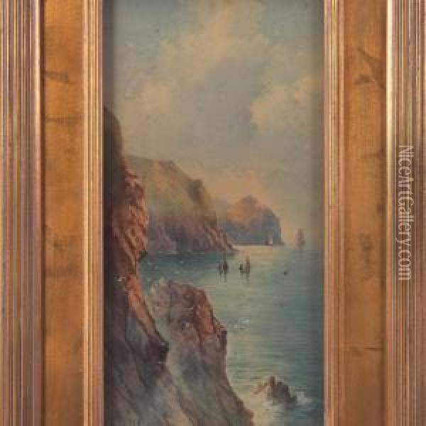 Coastal Scene Oil Painting - John Clarkson Uren
