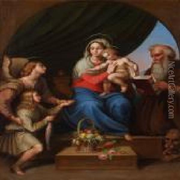 Madonna Del Pesce Oil Painting - Raphael (Raffaello Sanzio of Urbino)
