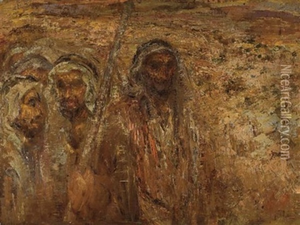 Joseph And His Brothers Oil Painting - Josef Budko