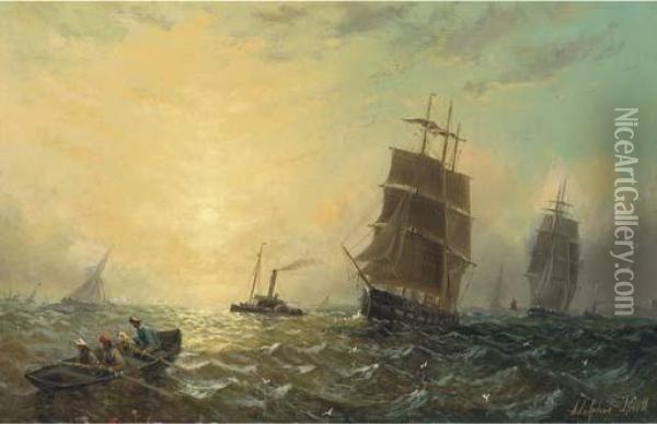 Heading For Home Oil Painting - Adolphus Knell