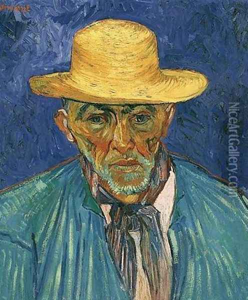 Portrait Of Patience Escalier Shepherd In Provence Oil Painting - Vincent Van Gogh