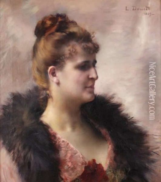 Portrait De Betty Du Cabaret Du Chat Noir Oil Painting - Henri Lucien Doucet