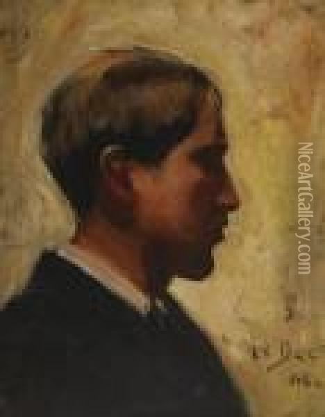 Self Portrait In Profile Oil Painting - James Paterson