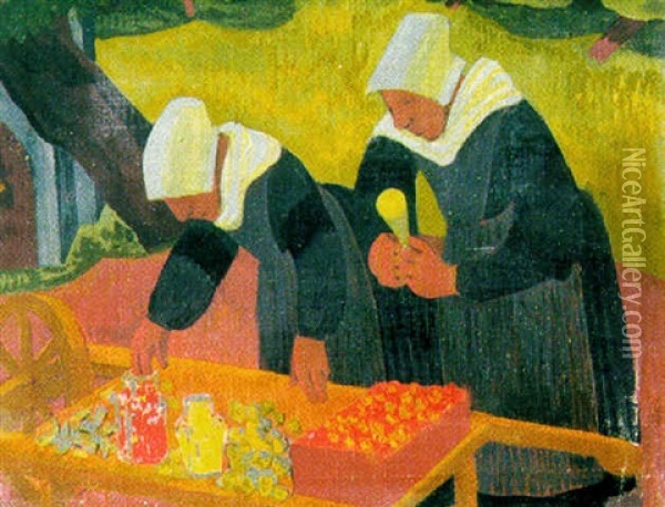 La Marchande De Bonbons Oil Painting - Marguerite Serusier