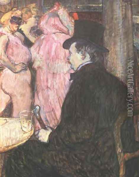 Maxim Dethomas Oil Painting - Henri De Toulouse-Lautrec