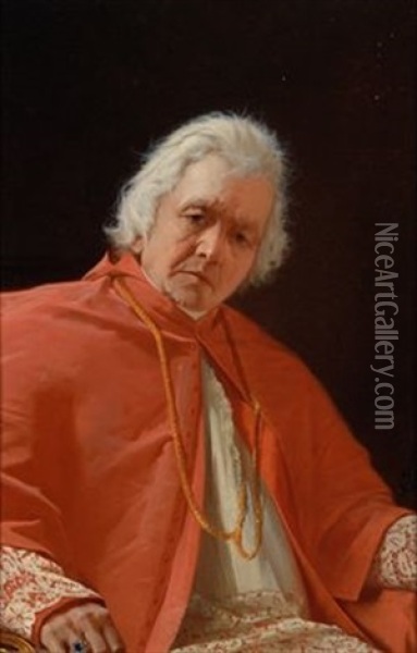 Portait Eines Kardinals Oil Painting - Alexander (Aleksandr) Antonovich Rizzoni