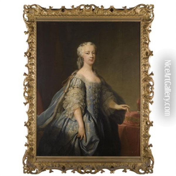 Portrait Of Princess Amelia, Daughter Of George Ii Oil Painting - Jean-Baptiste van Loo