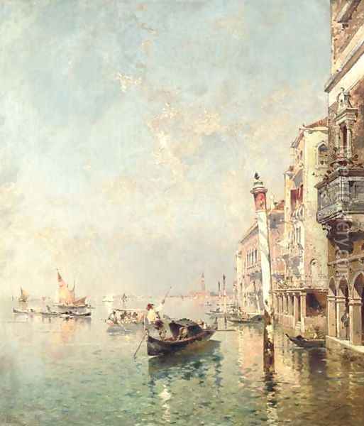 The Grand Canal, Venice Oil Painting - Italian School