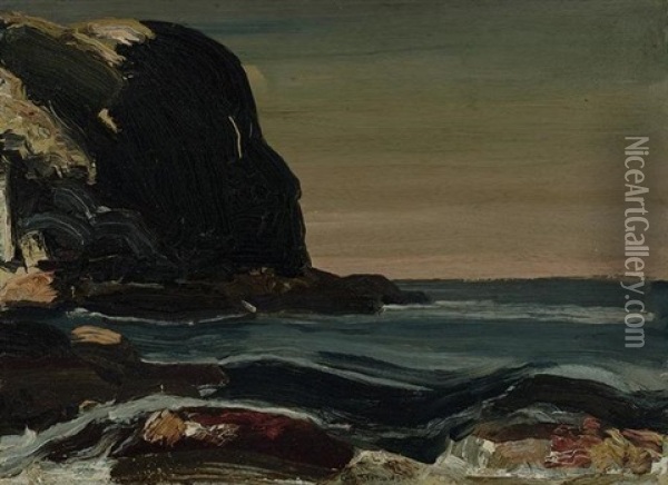 Evening Swells Oil Painting - George Bellows