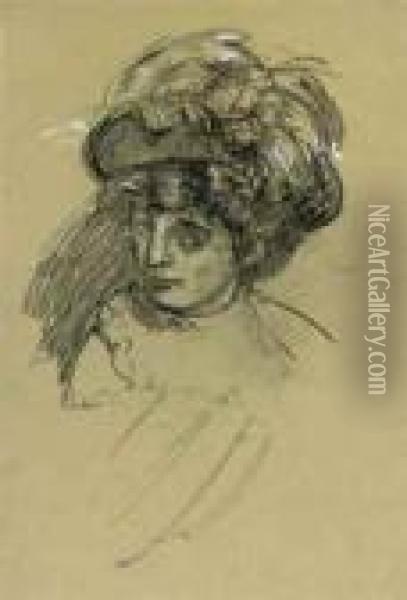 Head Of A Woman Oil Painting - Walter Richard Sickert