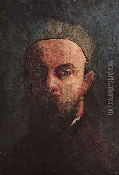 Self-Portrait 1880 Oil Painting - Odilon Redon