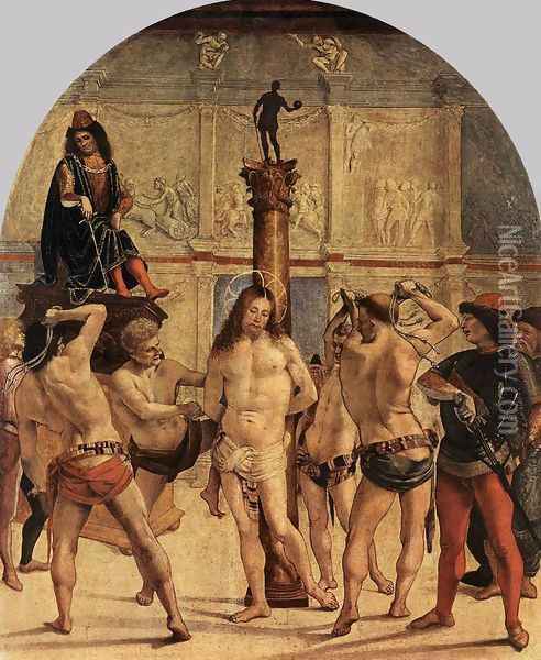 The Scourging of Christ Oil Painting - Luca Signorelli