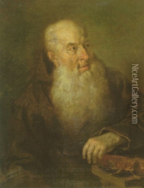 Bildnis Eines Bartigen Franziskanermonches Oil Painting - Johann Georg Josef Edlinger