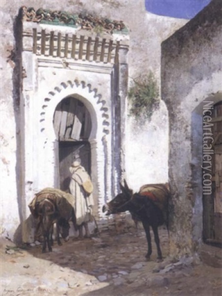 Tanger Oil Painting - Eugene Alexis Girardet