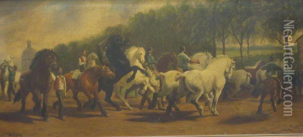 The Horsefair Oil Painting - Rosa Bonheur