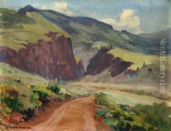 Wagon Wheel Gap, Colorado Oil Painting - Jean Mannheim