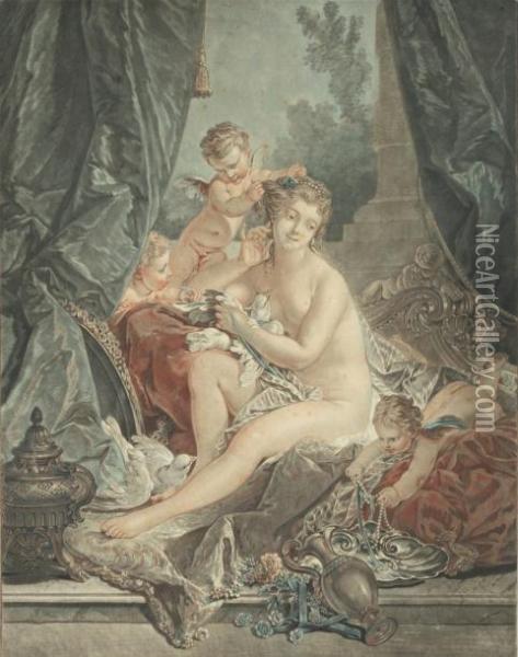 Venus Et L'amour Oil Painting - Francois Boucher