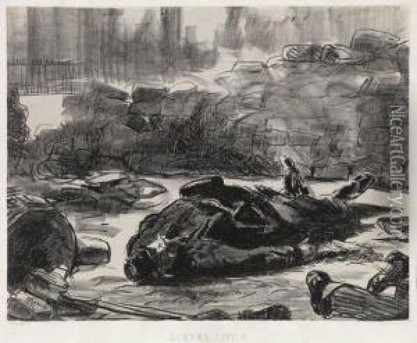 Guerre Civile Oil Painting - Edouard Manet