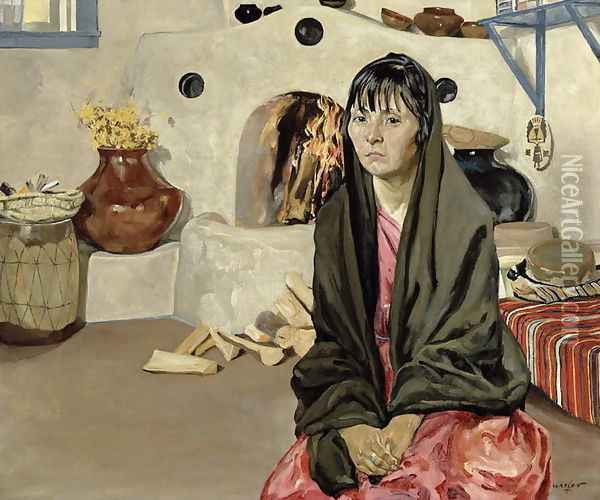 Anna, c.1914-36 Oil Painting - Walter Ufer