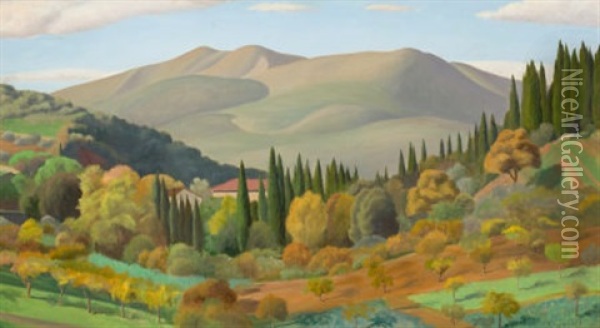 Mt. Morello Oil Painting - Edward Bruce