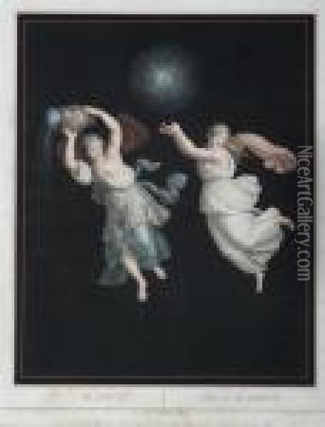 Ora Iv Di Notte Oil Painting - Philibert-Louis Debucourt