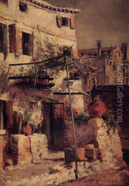 A Venetian Scene Oil Painting - John Henry Twachtman