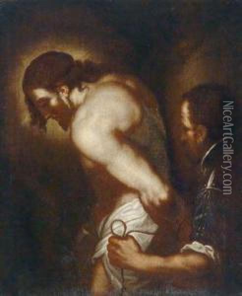 Umkreis Christus An Der Geisselsaule Oil Painting - Bernardo Strozzi