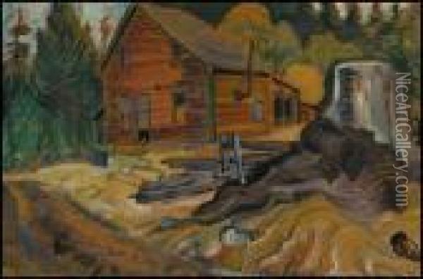 Abandoned House Near Metchosin, Bc Oil Painting - Emily M. Carr