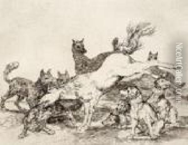 Se Defiende Bien Oil Painting - Francisco De Goya y Lucientes