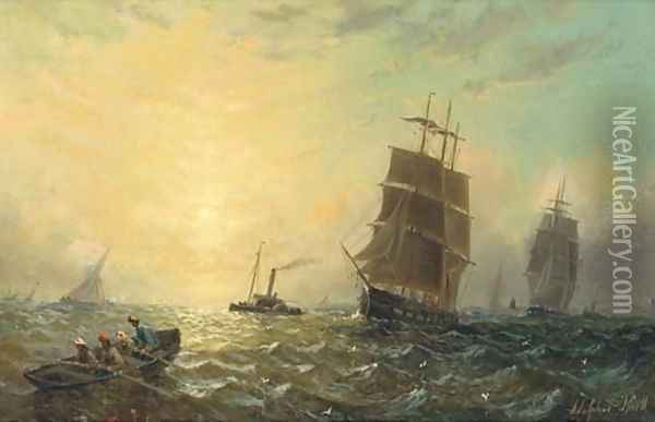 Heading for home Oil Painting - Adolphus Knell