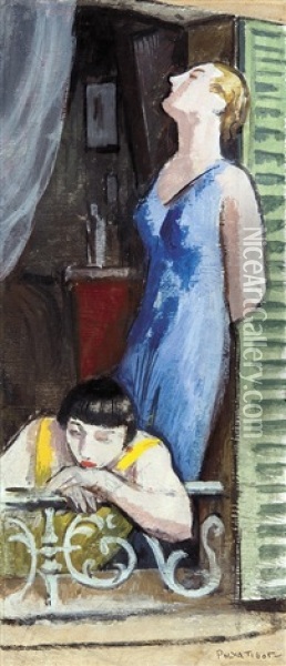 In Paris Oil Painting - Tibor (Theodor) Polya