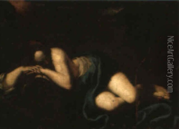 The Penitent Magdalene Oil Painting - Giovanni Battista Spinelli