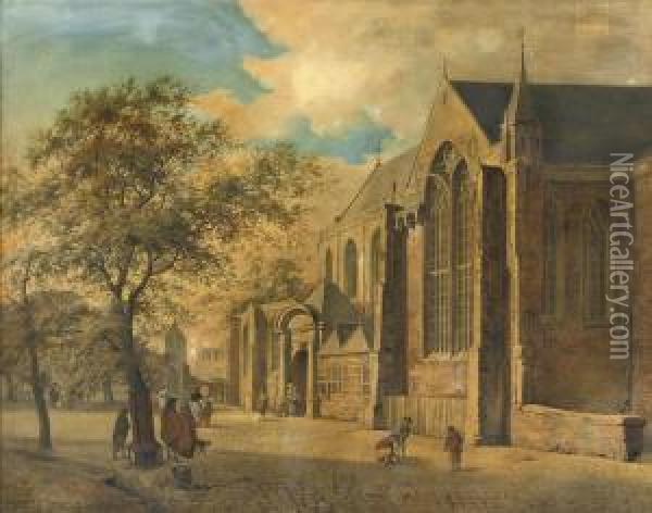 Going To Church Oil Painting - Hendrick Van Cranenburgh