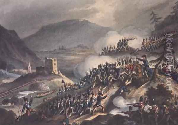 Battle of Castalla Oil Painting - William Heath
