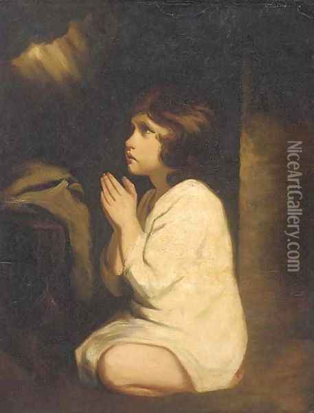 Samuel, the infant Oil Painting - Sir Joshua Reynolds