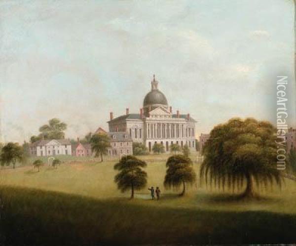 View Of The State House Oil Painting - Catherine Davis