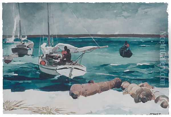 Nassau Oil Painting - Winslow Homer