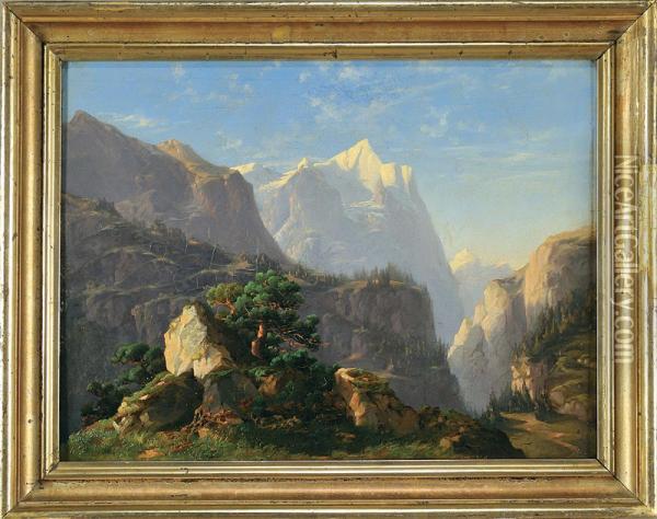 Le Alpi Oil Painting - Vittorio Avondo