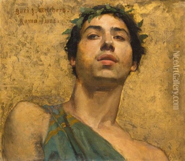 The Gladiator Oil Painting - Gari Melchers