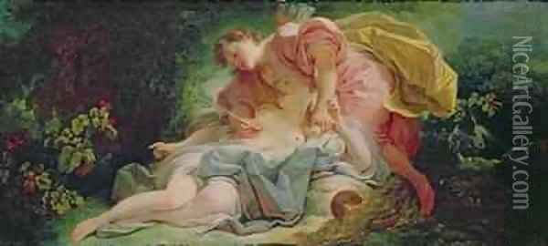 Cephalus and Procris Oil Painting - Jean-Honore Fragonard