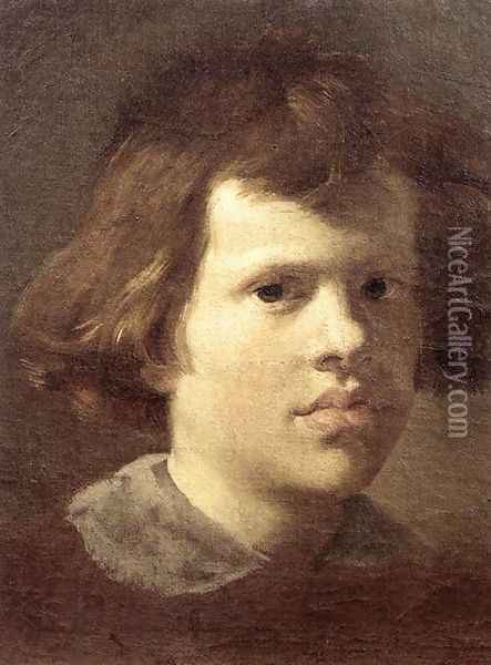 Portrait of a Boy Oil Painting - Gian Lorenzo Bernini