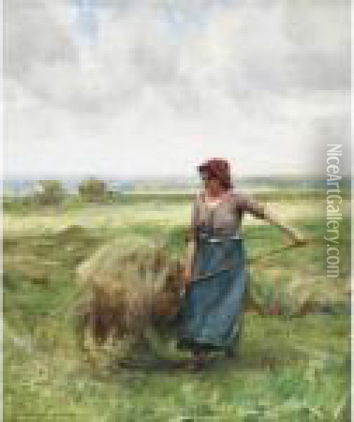 The Haymaker Oil Painting - Julien Dupre