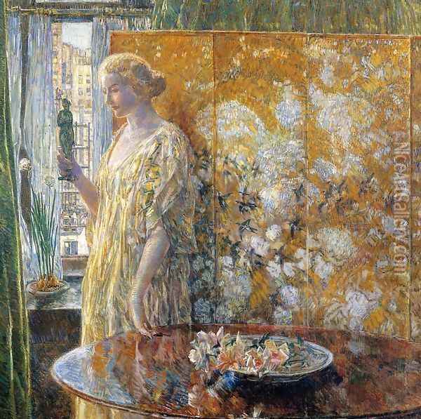 Tanagra: The Builders, New York Oil Painting - Frederick Childe Hassam