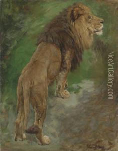 Standing Proud Oil Painting - Geza Vastagh