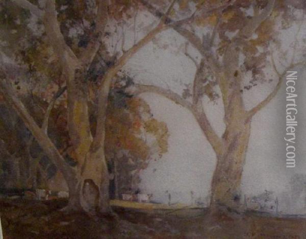 Autumn Landscape 1892 Oil Painting - Benjamin Edwin Minns
